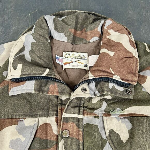 Vtg Cabela’s Gore-Tex Duck Camo Hunting Jacket Coat Parka Men's Size Medium - Picture 6 of 16